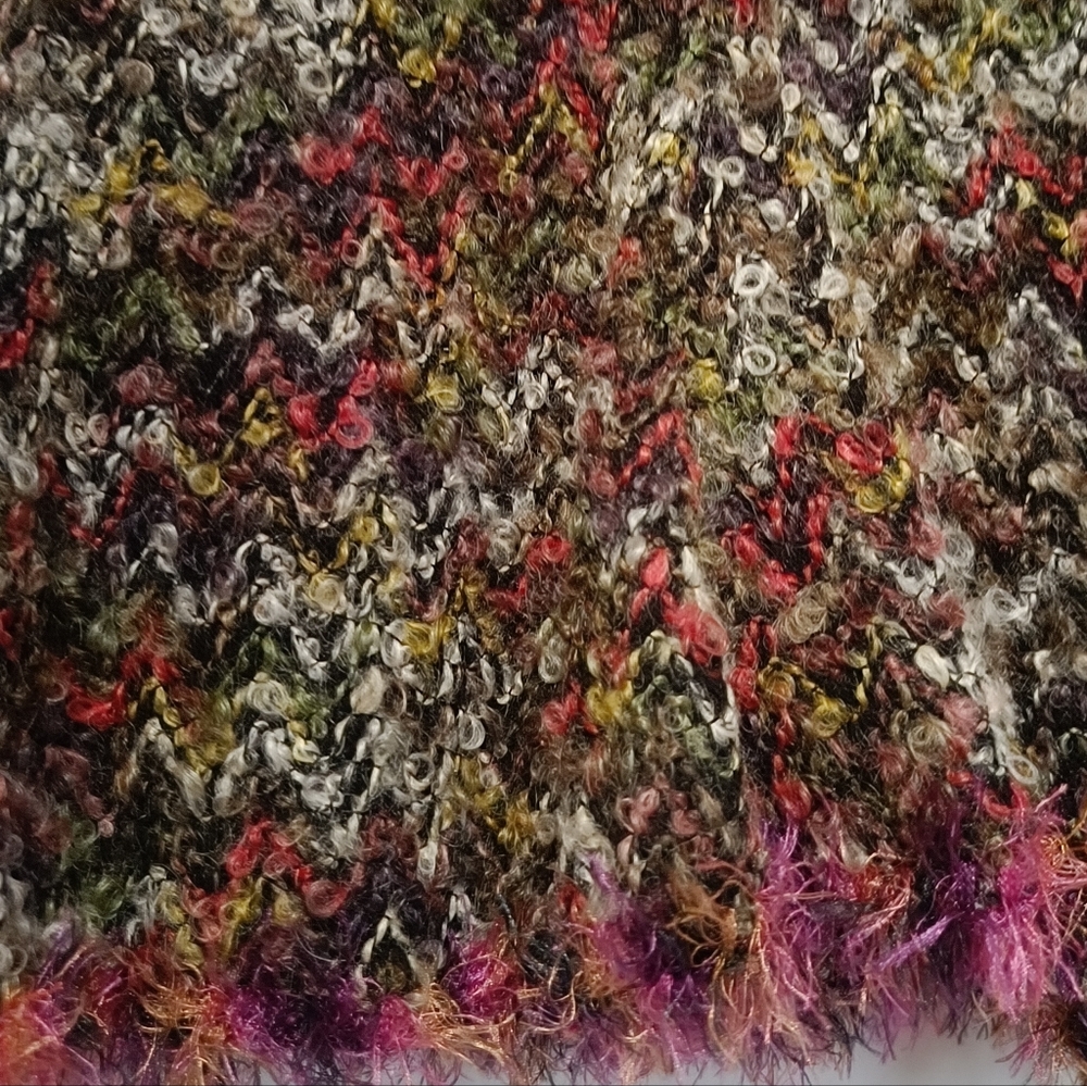 US10❤️Joseph Ribkoff Vtg. Tweed Colorful  A-Line Skirt - Picture 5 of 8